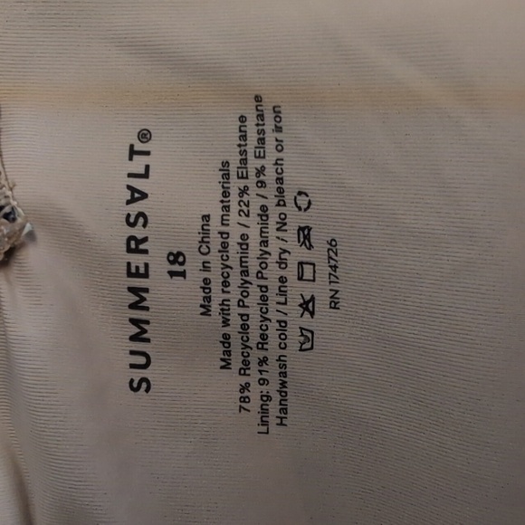 Summersalt Marina Leopard Print One Piece Swimsuit Size 18 EUC - Picture 11 of 11